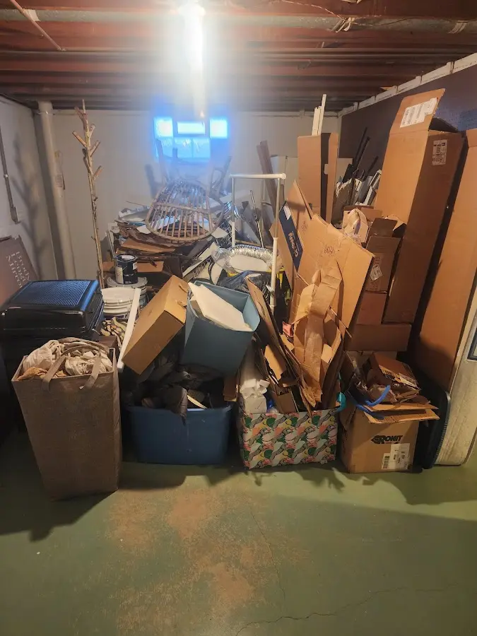 Roll-off dumpster container at job site for Yard Waste Dumpster Rental in South Greeley